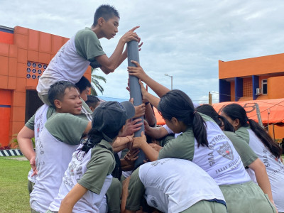 KEGIATAN OUTBOUND SMA METHODIST 6 MEDAN DI BPBD SUMATERA UTARA 