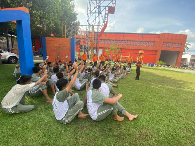KEGIATAN OUTBOUND SMA METHODIST 6 MEDAN DI BPBD SUMATERA UTARA 